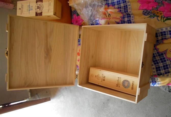 工厂加工木制品小额批发定制木制红酒酒盒欢迎洽谈